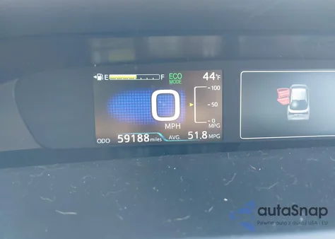 2020 Toyota Prius Xle z USA, uszkodzony, nr VIN JTDKARFU9L3117079